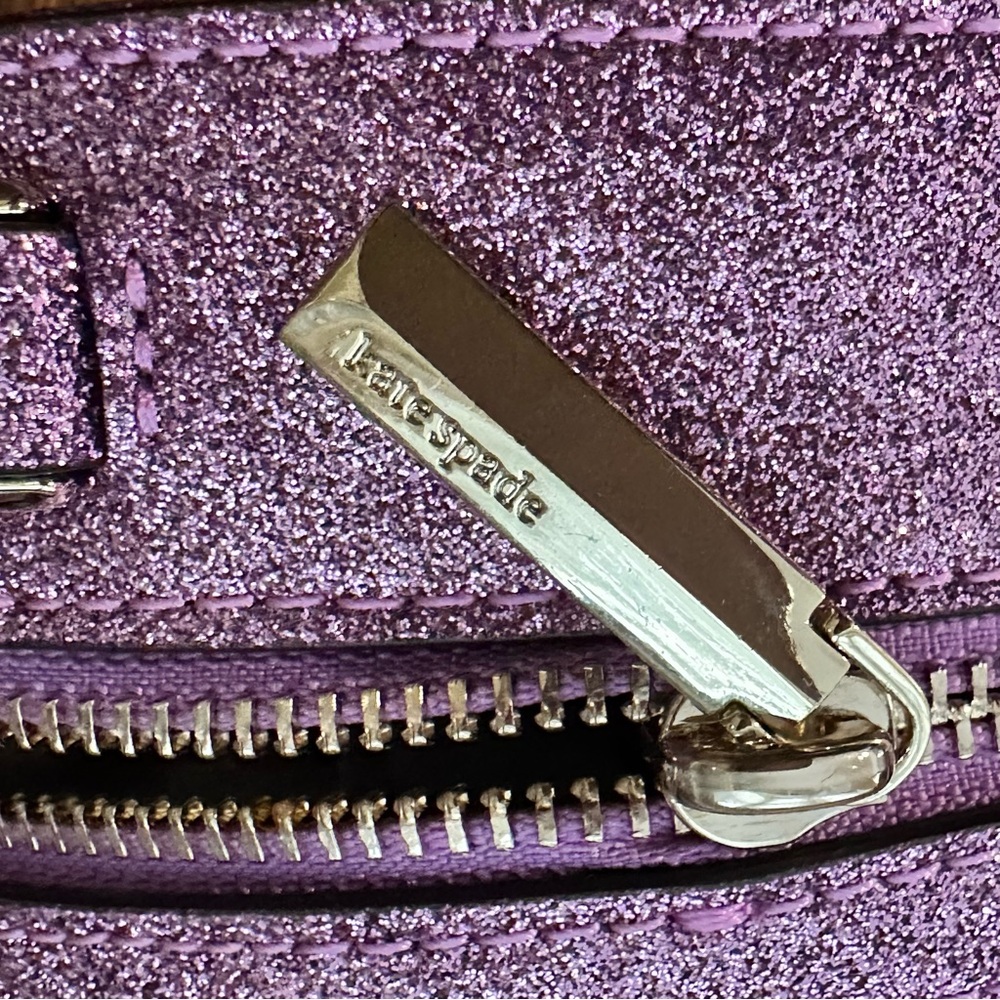 Kate Spade Andi Glitter Mini Canteen Crossbody Bag in Candied Lilac - Picture 9 of 11